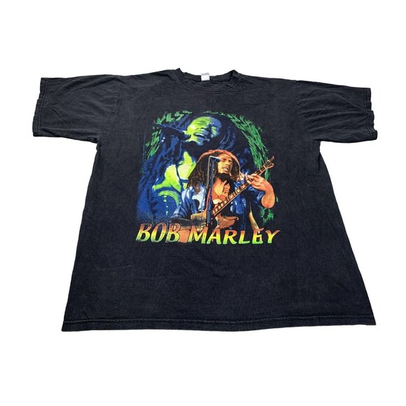 Vtg Bob Marley Men's Black XL T-Shirt Caribbean Surf Don't worry about a thing - Picture 1 of 10